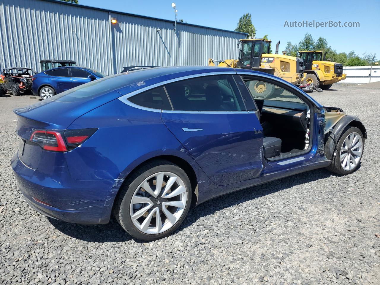 2019 Tesla Model 3  Blue vin: 5YJ3E1EA4KF301185