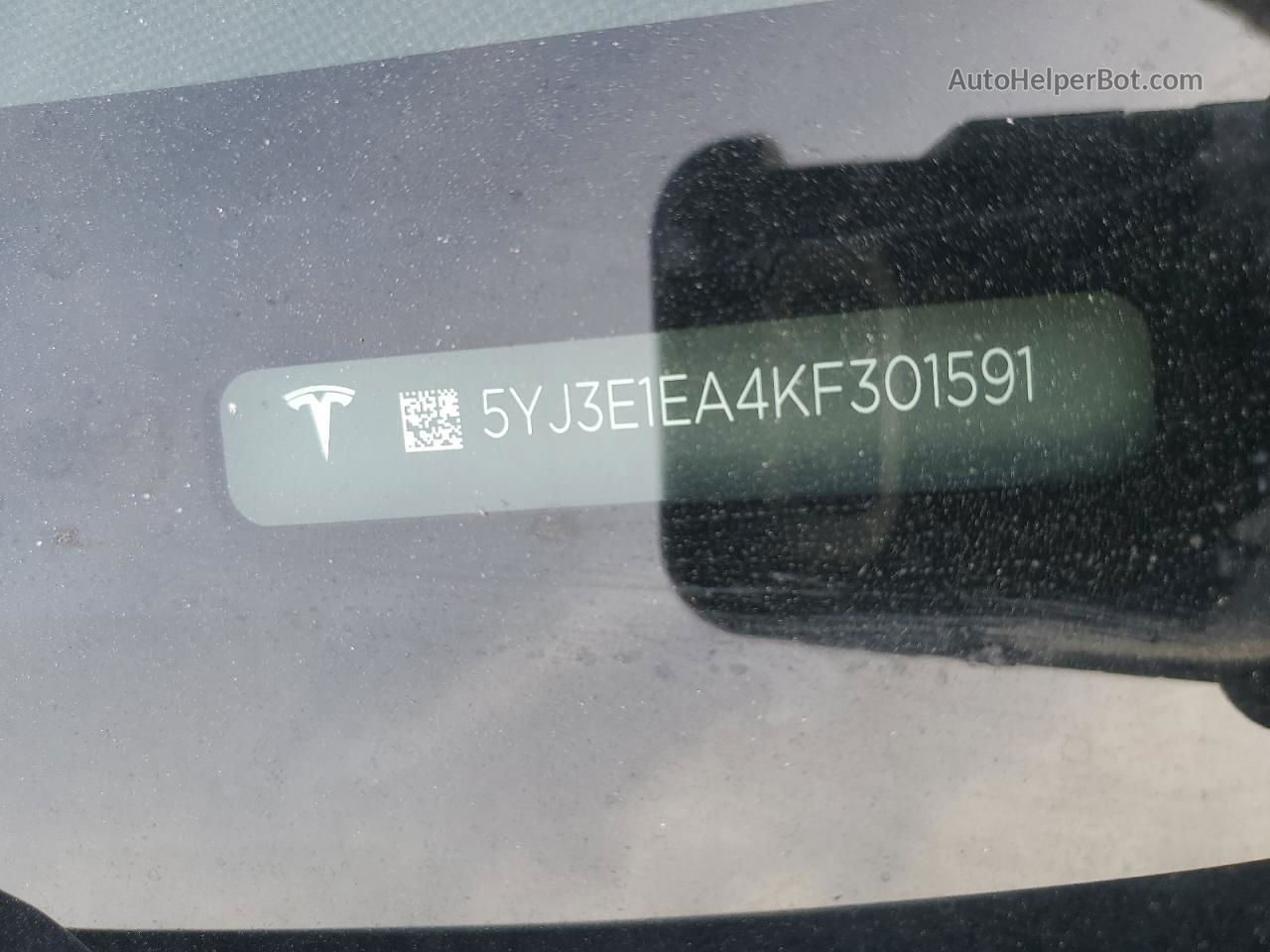 2019 Tesla Model 3  Black vin: 5YJ3E1EA4KF301591