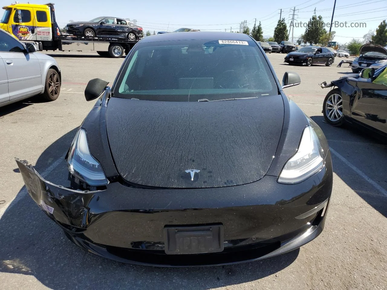 2019 Tesla Model 3  Черный vin: 5YJ3E1EA4KF306371