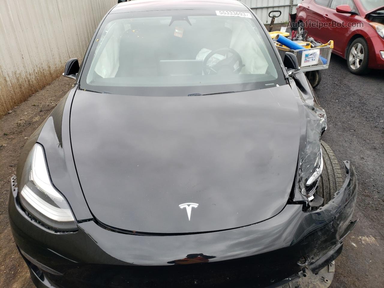 2019 Tesla Model 3  Черный vin: 5YJ3E1EA4KF324689