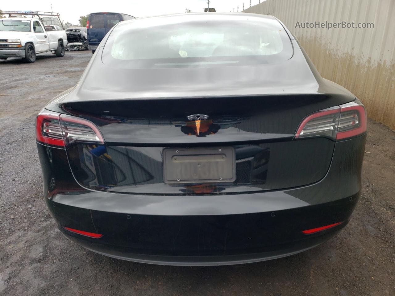 2019 Tesla Model 3  Black vin: 5YJ3E1EA4KF324689