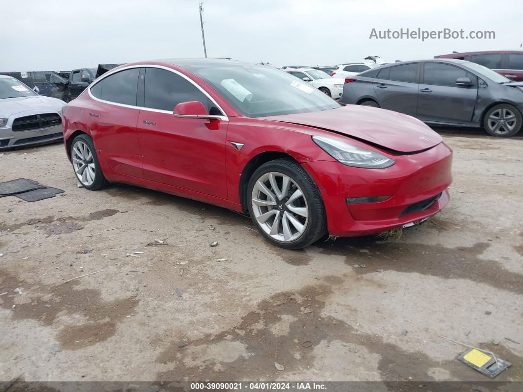 2019 Tesla Model 3 Long Range/mid Range/standard Range/standard Range Plus Red vin: 5YJ3E1EA4KF331917