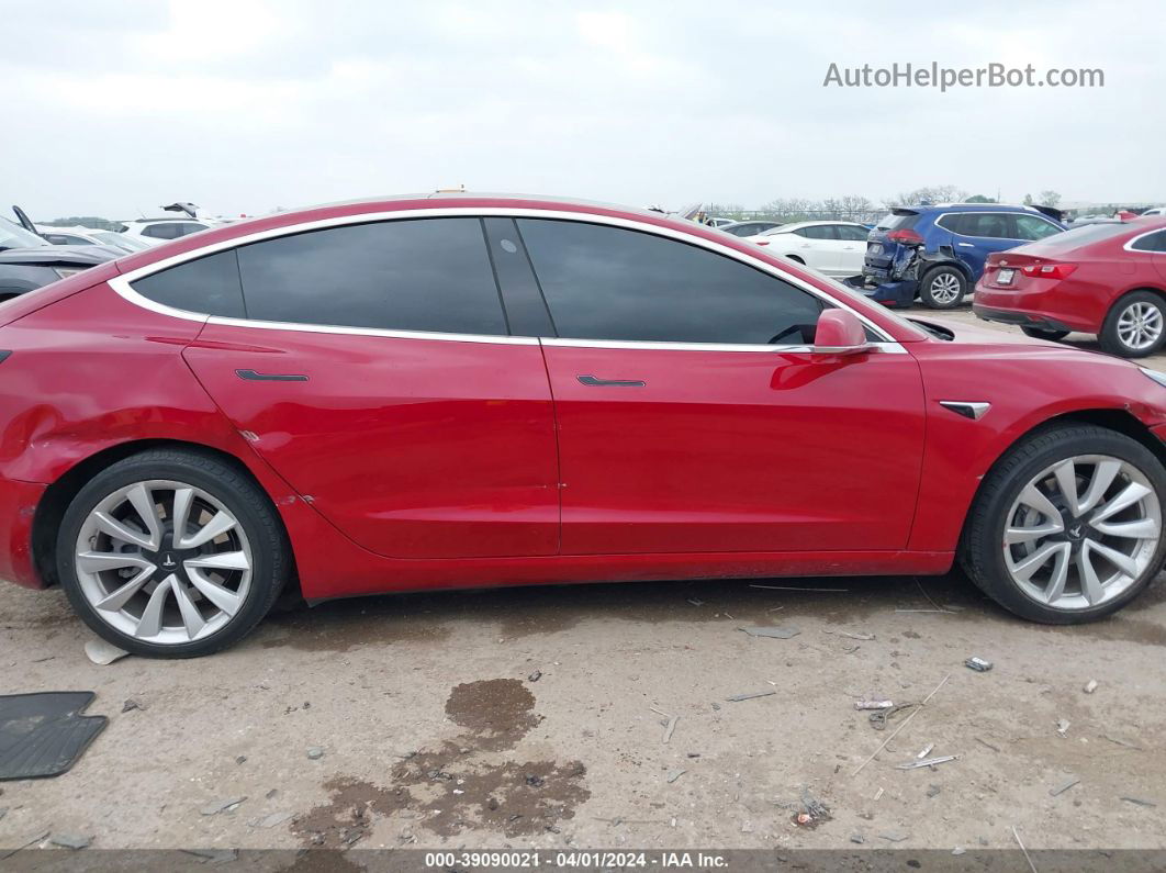 2019 Tesla Model 3 Long Range/mid Range/standard Range/standard Range Plus Red vin: 5YJ3E1EA4KF331917