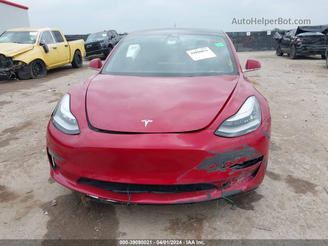 2019 Tesla Model 3 Long Range/mid Range/standard Range/standard Range Plus Red vin: 5YJ3E1EA4KF331917