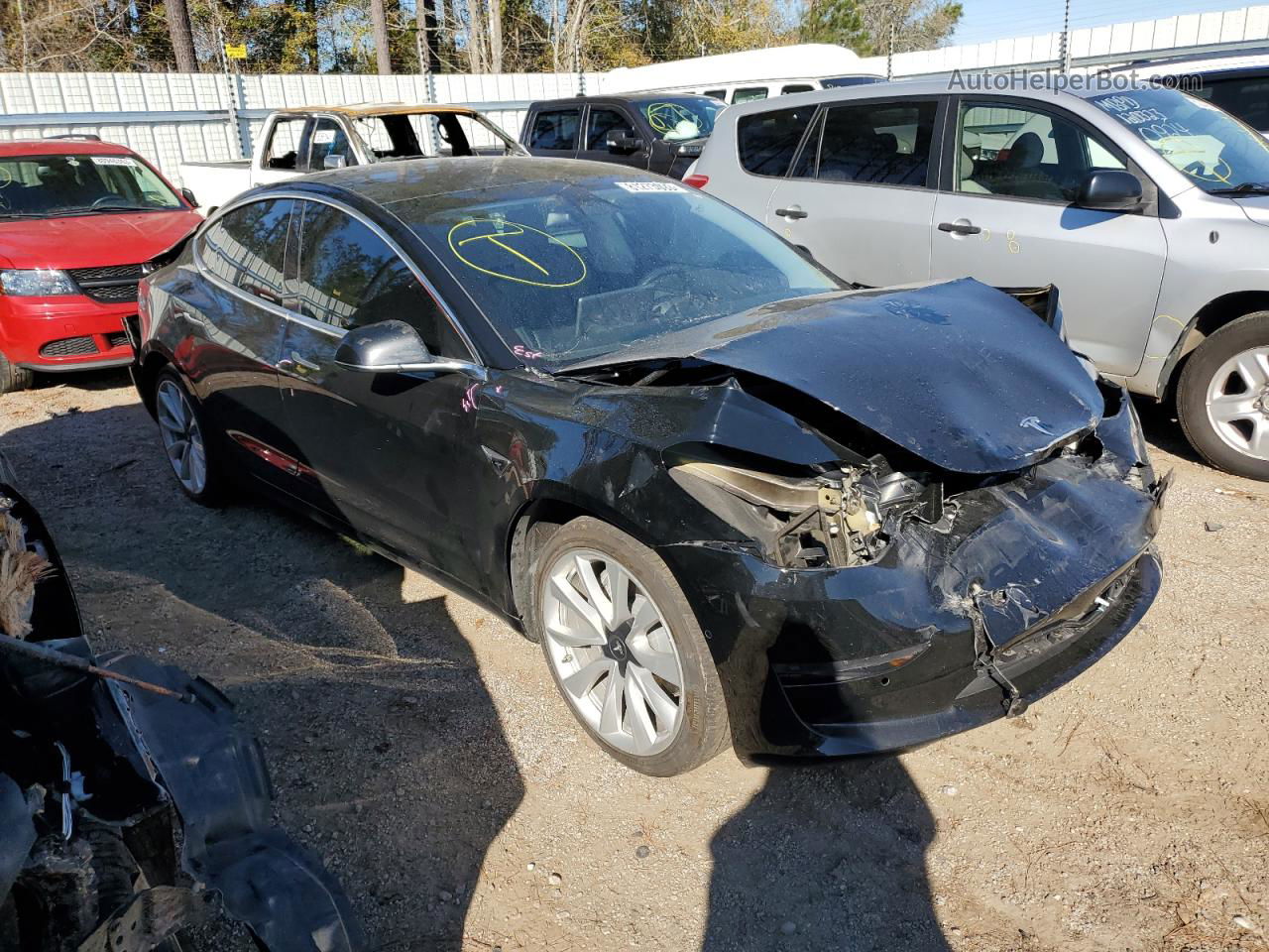 2019 Tesla Model 3  Gray vin: 5YJ3E1EA4KF345090