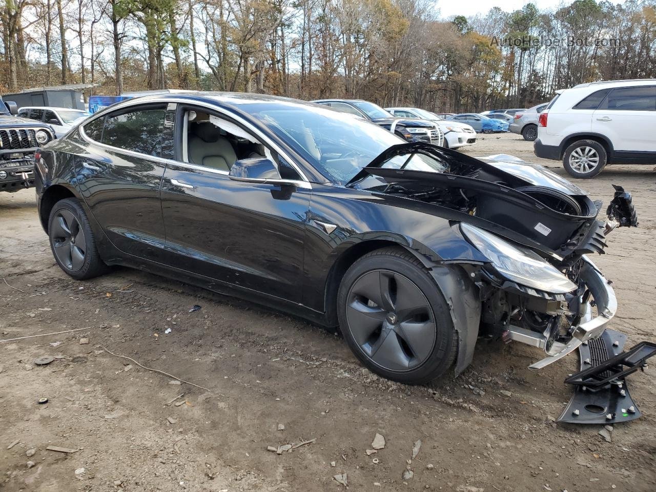 2019 Tesla Model 3  Black vin: 5YJ3E1EA4KF399344