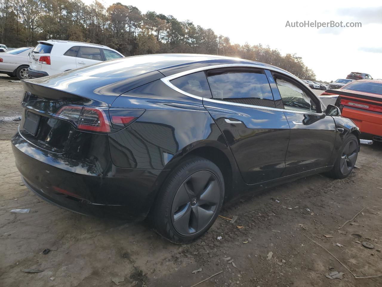 2019 Tesla Model 3  Black vin: 5YJ3E1EA4KF399344