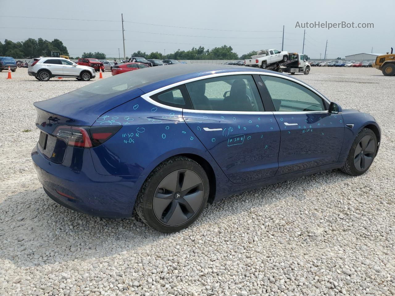 2019 Tesla Model 3  Blue vin: 5YJ3E1EA4KF400735