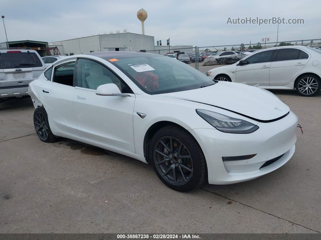 2019 Tesla Model 3 Long Range/mid Range/standard Range/standard Range Plus White vin: 5YJ3E1EA4KF402923