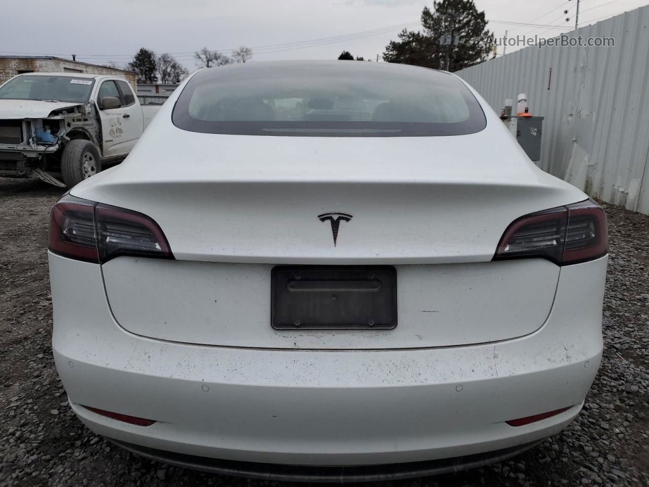 2019 Tesla Model 3  White vin: 5YJ3E1EA4KF416658