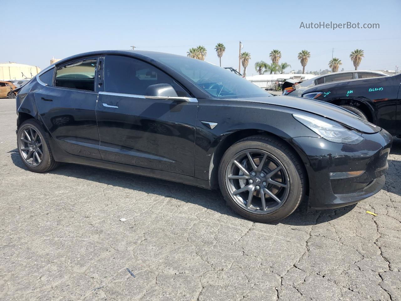 2019 Tesla Model 3  Black vin: 5YJ3E1EA4KF417678