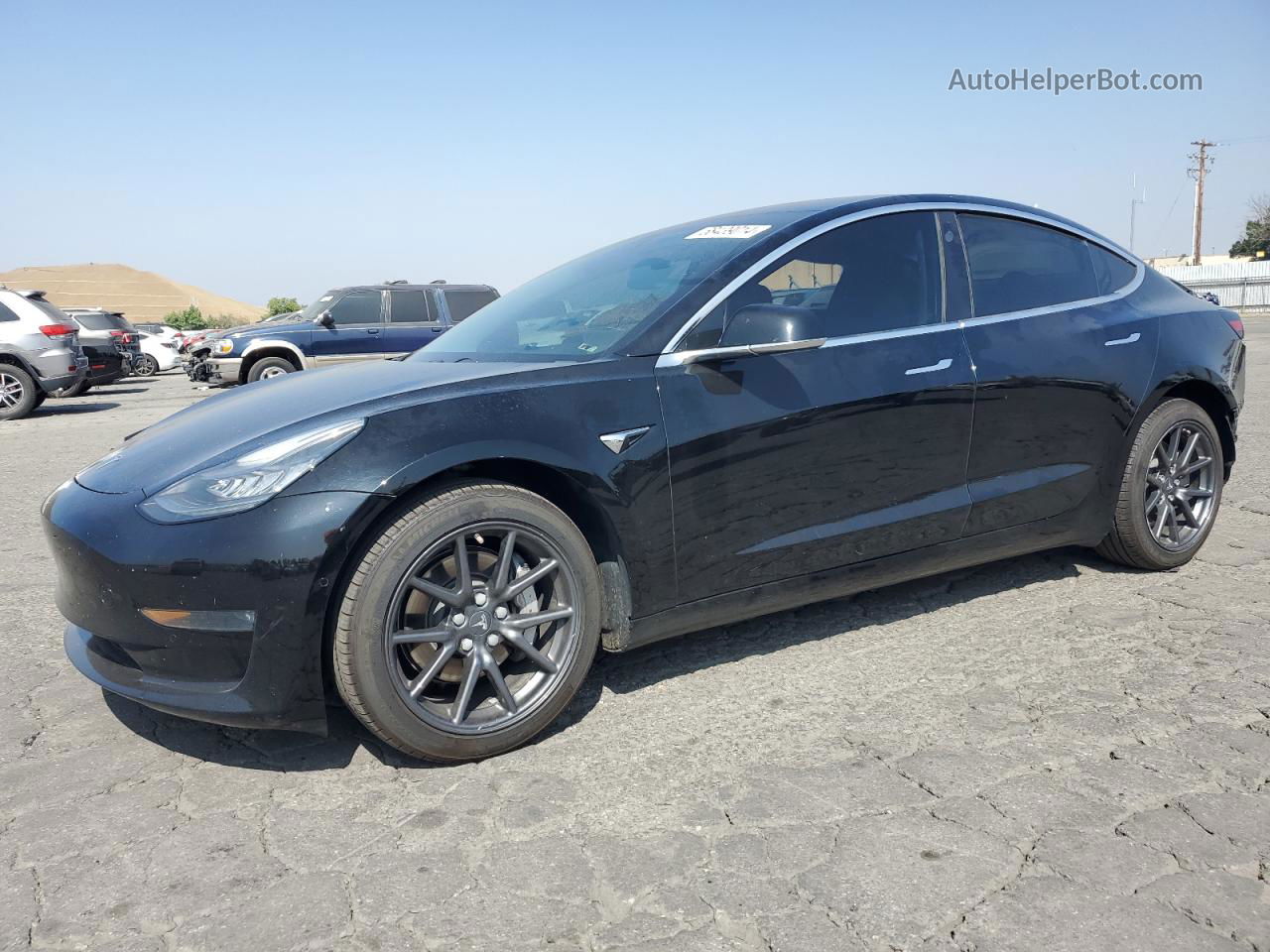 2019 Tesla Model 3  Black vin: 5YJ3E1EA4KF417678