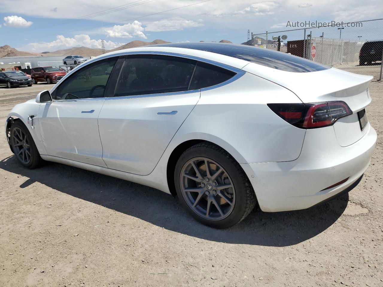 2020 Tesla Model 3  White vin: 5YJ3E1EA4LF615243