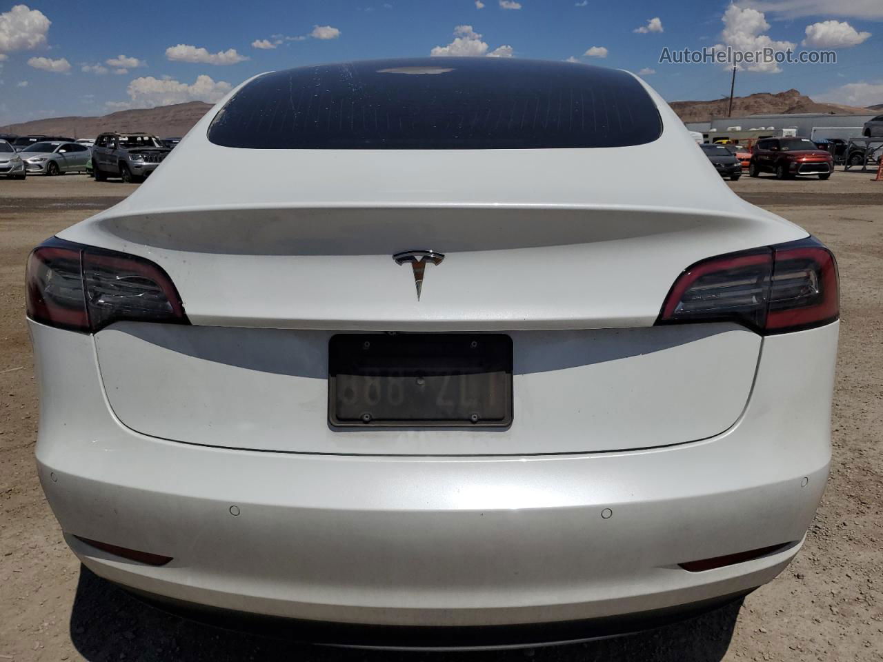 2020 Tesla Model 3  White vin: 5YJ3E1EA4LF615243