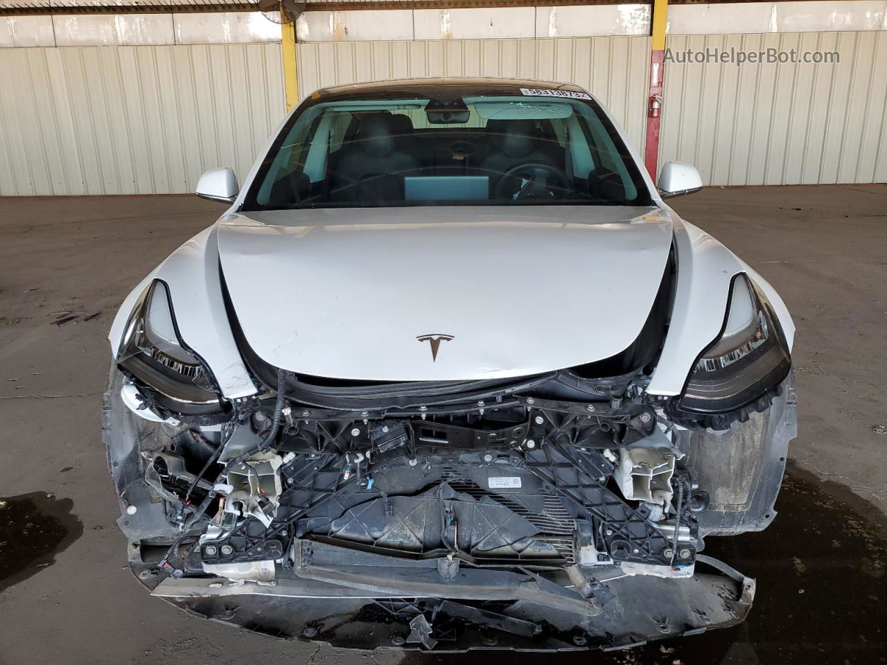 2020 Tesla Model 3  White vin: 5YJ3E1EA4LF633287