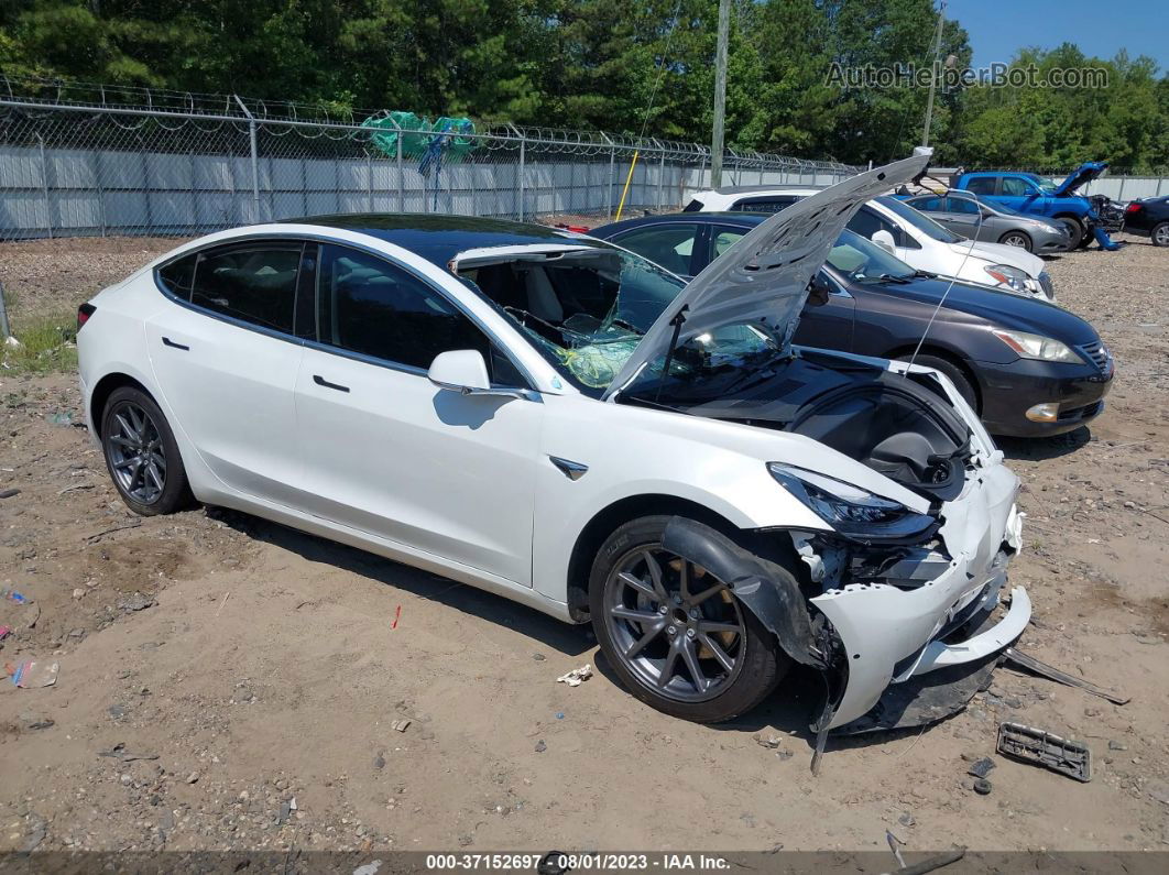 2020 Tesla Model 3 Standard Range Plus White vin: 5YJ3E1EA4LF645424