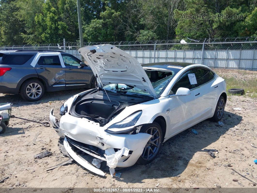 2020 Tesla Model 3 Standard Range Plus White vin: 5YJ3E1EA4LF645424