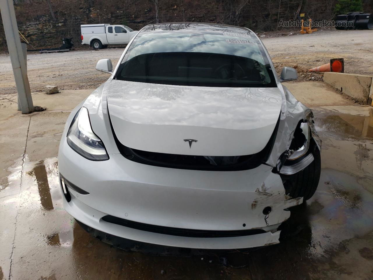 2020 Tesla Model 3  White vin: 5YJ3E1EA4LF659758