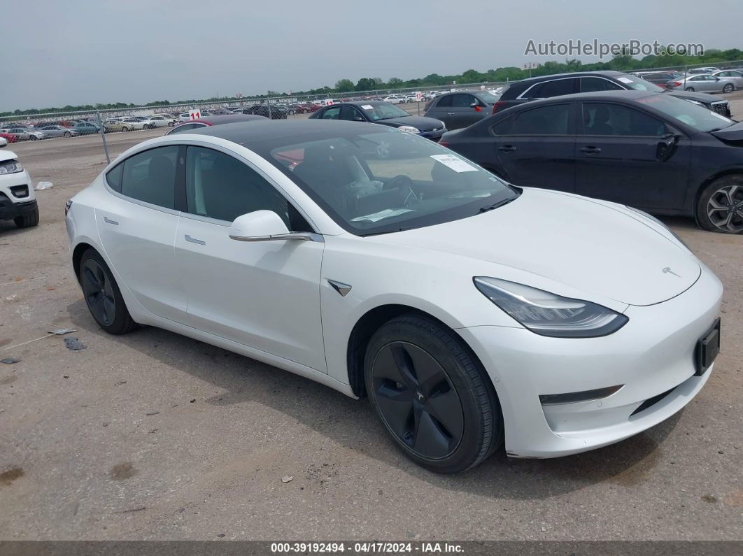 2020 Tesla Model 3 Standard Range Plus Rear-wheel Drive/standard Range Rear-wheel Drive White vin: 5YJ3E1EA4LF660618