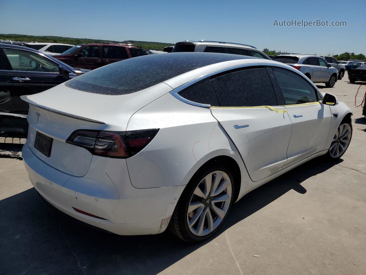 2020 Tesla Model 3  White vin: 5YJ3E1EA4LF709042