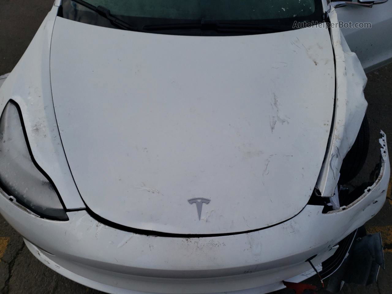 2020 Tesla Model 3  White vin: 5YJ3E1EA4LF805785