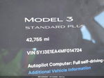 2021 Tesla Model 3 Standard Range Plus Rear-wheel Drive White vin: 5YJ3E1EA4MF014724