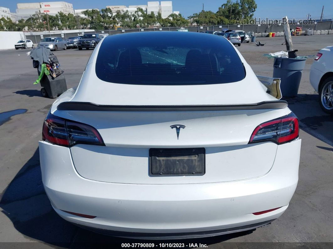 2021 Tesla Model 3 Standard Range Plus Rear-wheel Drive White vin: 5YJ3E1EA4MF031569