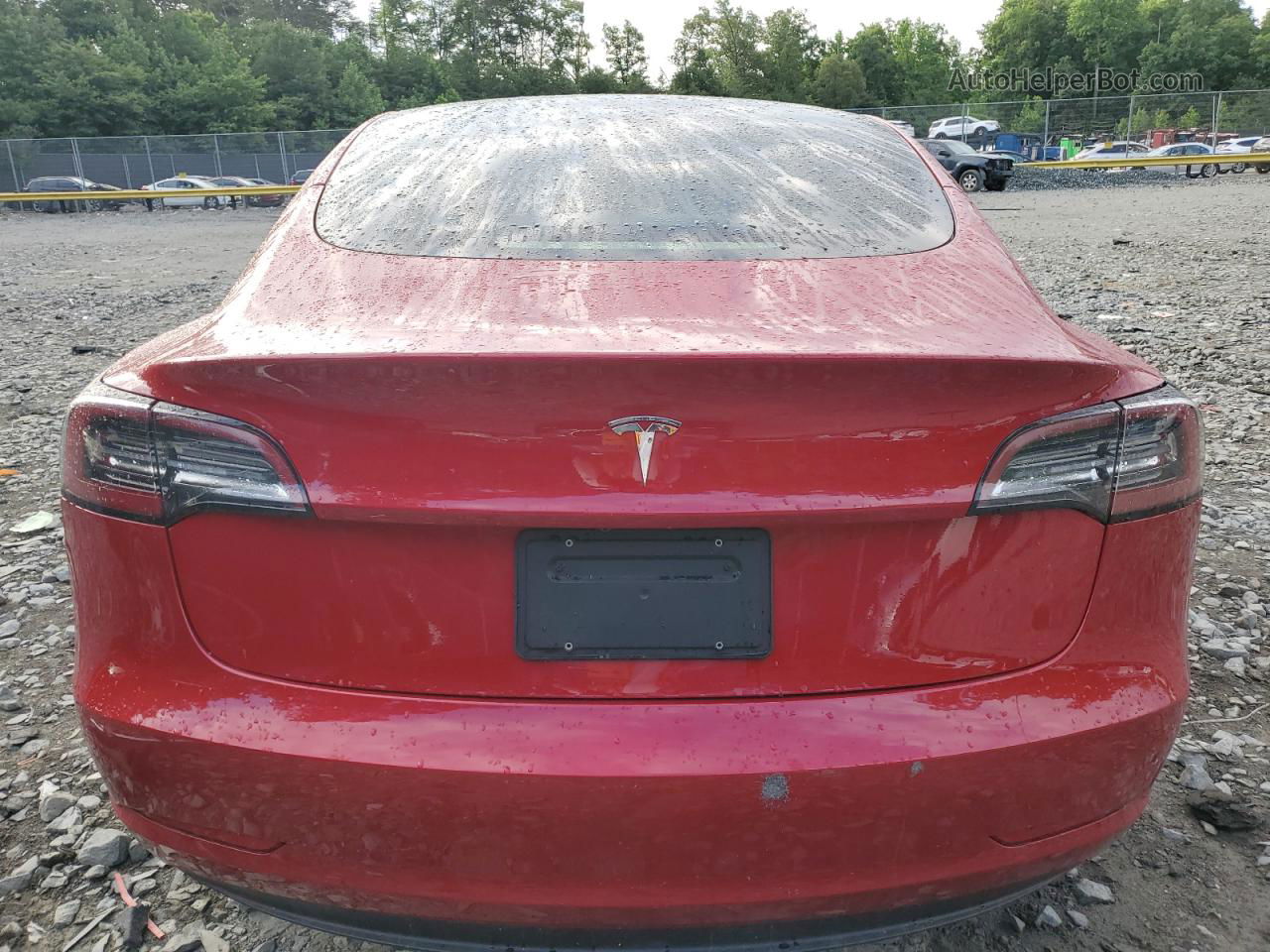 2021 Tesla Model 3  Red vin: 5YJ3E1EA4MF042992