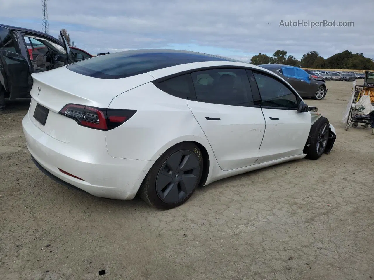 2021 Tesla Model 3  Белый vin: 5YJ3E1EA4MF072171