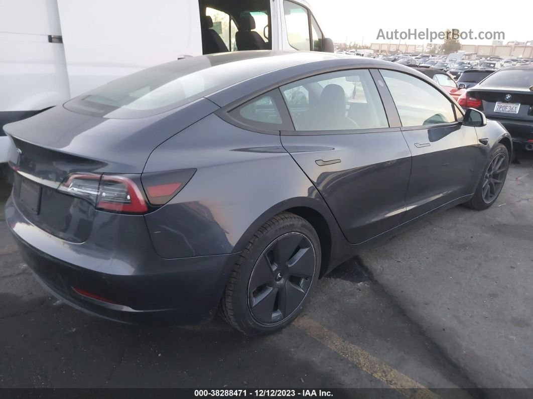 2021 Tesla Model 3 Standard Range Plus Rear-wheel Drive Gray vin: 5YJ3E1EA4MF076169