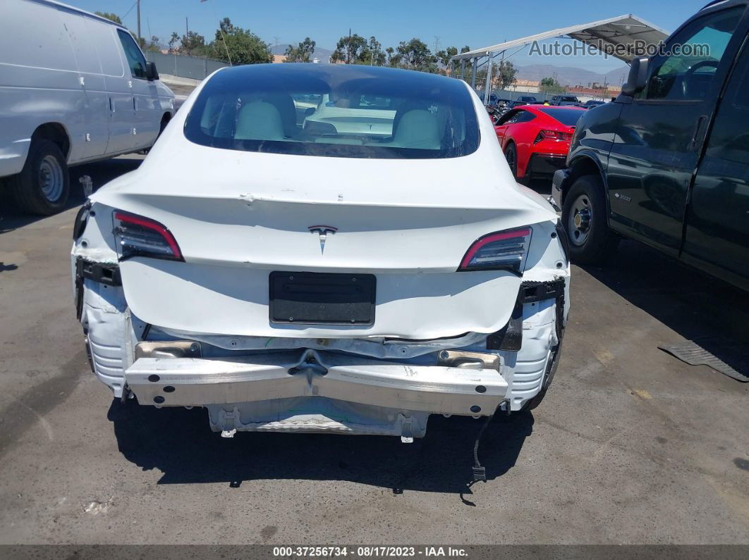 2021 Tesla Model 3 Standard Range Plus Rear-wheel Drive White vin: 5YJ3E1EA4MF097233