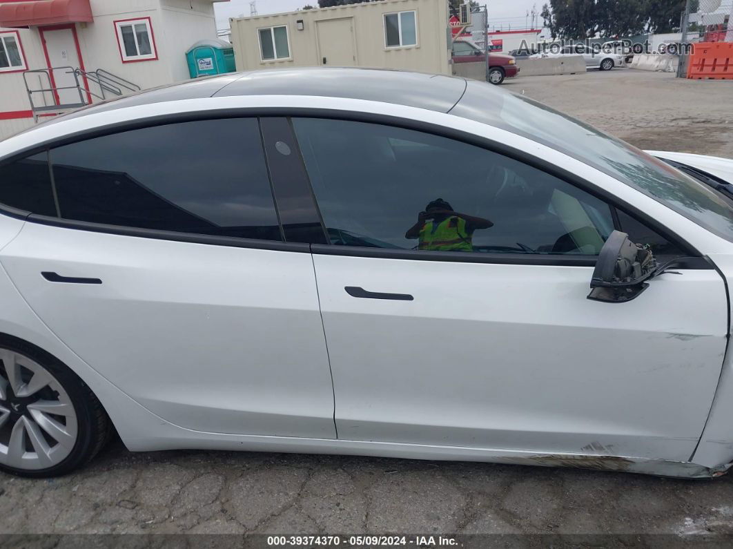 2021 Tesla Model 3 Standard Range Plus Rear-wheel Drive White vin: 5YJ3E1EA4MF849187