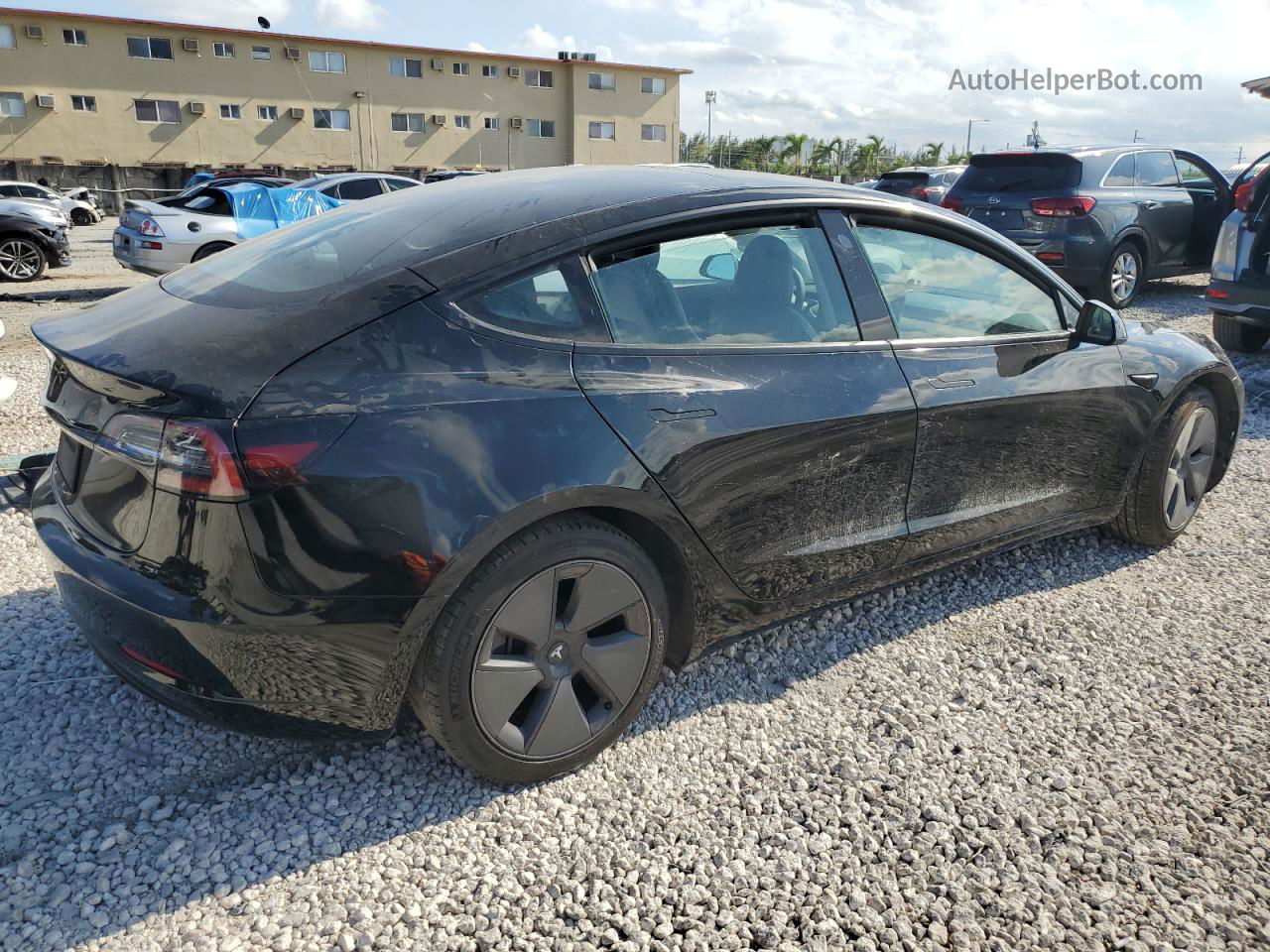 2021 Tesla Model 3  Черный vin: 5YJ3E1EA4MF850517