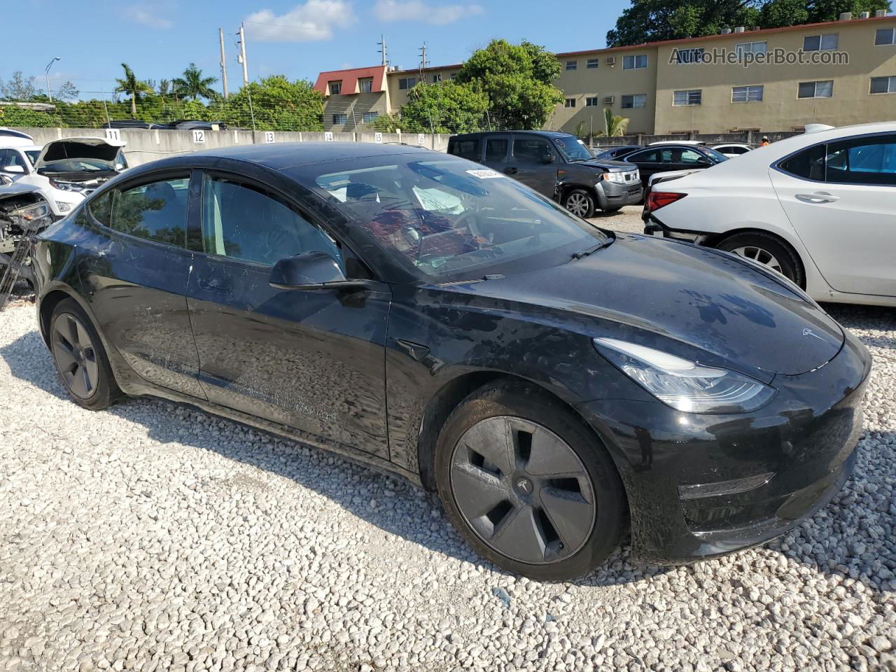 2021 Tesla Model 3  Черный vin: 5YJ3E1EA4MF850517