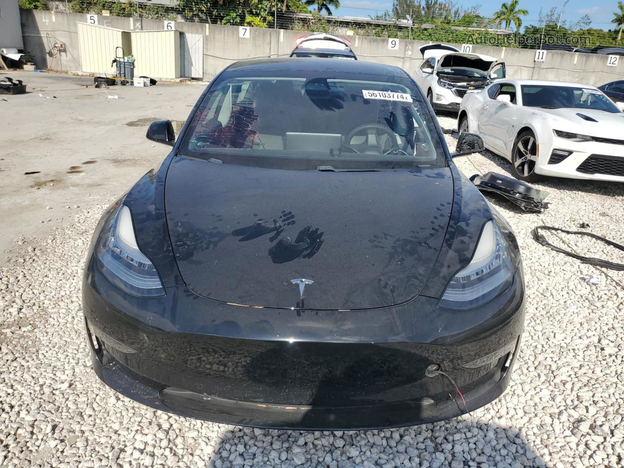 2021 Tesla Model 3  Black vin: 5YJ3E1EA4MF850517