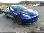 2021 Tesla Model 3 Standard Range Plus Blue vin: 5YJ3E1EA4MF850839