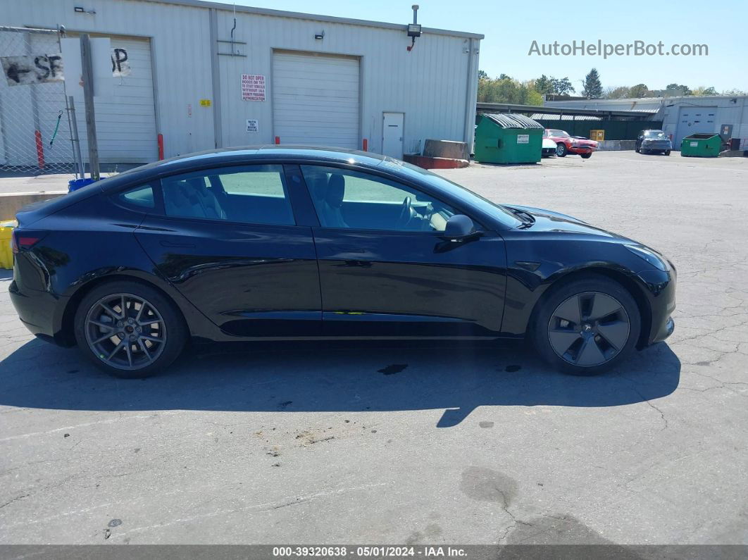 2021 Tesla Model 3 Standard Range Plus Rear-wheel Drive Черный vin: 5YJ3E1EA4MF867835