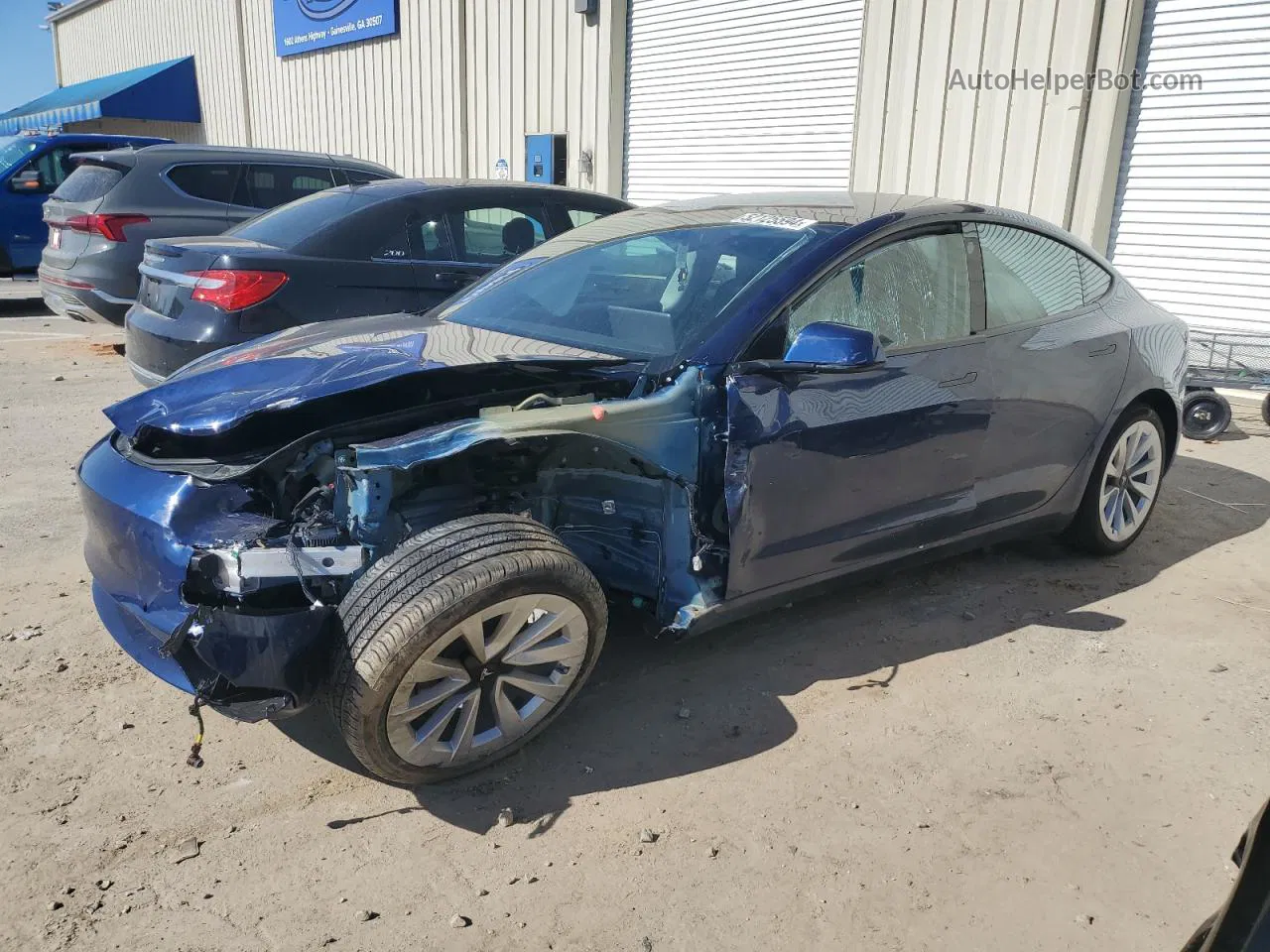 2021 Tesla Model 3  Blue vin: 5YJ3E1EA4MF908206