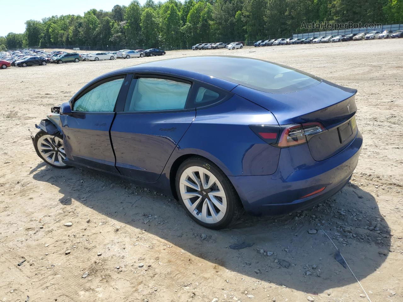 2021 Tesla Model 3  Blue vin: 5YJ3E1EA4MF908206