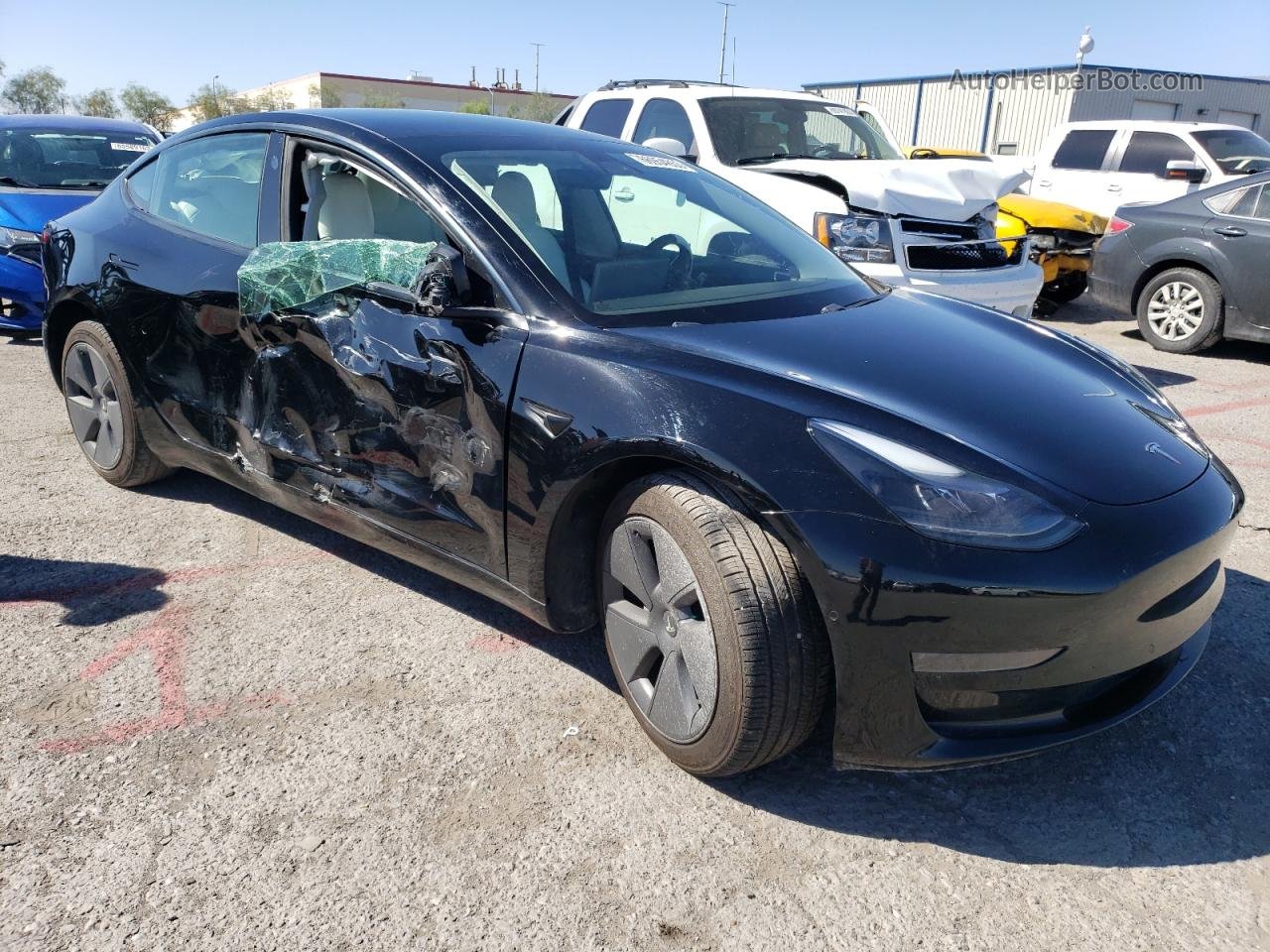 2021 Tesla Model 3  Black vin: 5YJ3E1EA4MF908366