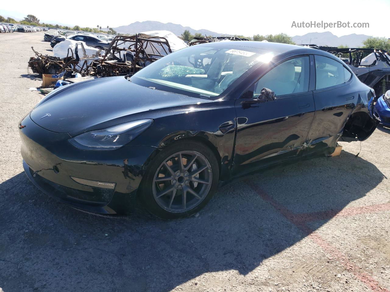 2021 Tesla Model 3  Black vin: 5YJ3E1EA4MF908366