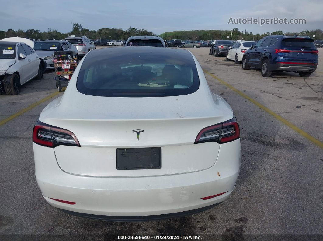 2021 Tesla Model 3 Standard Range Plus Rear-wheel Drive Белый vin: 5YJ3E1EA4MF914796