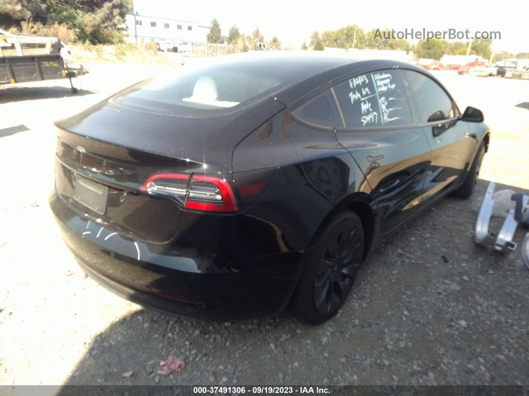 2021 Tesla Model 3 Standard Range Plus Rear-wheel Drive Black vin: 5YJ3E1EA4MF938600
