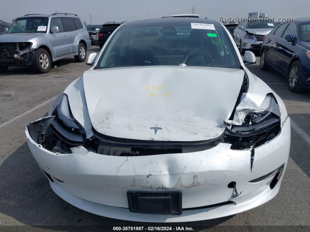 2021 Tesla Model 3 Standard Range Plus Rear-wheel Drive White vin: 5YJ3E1EA4MF977140