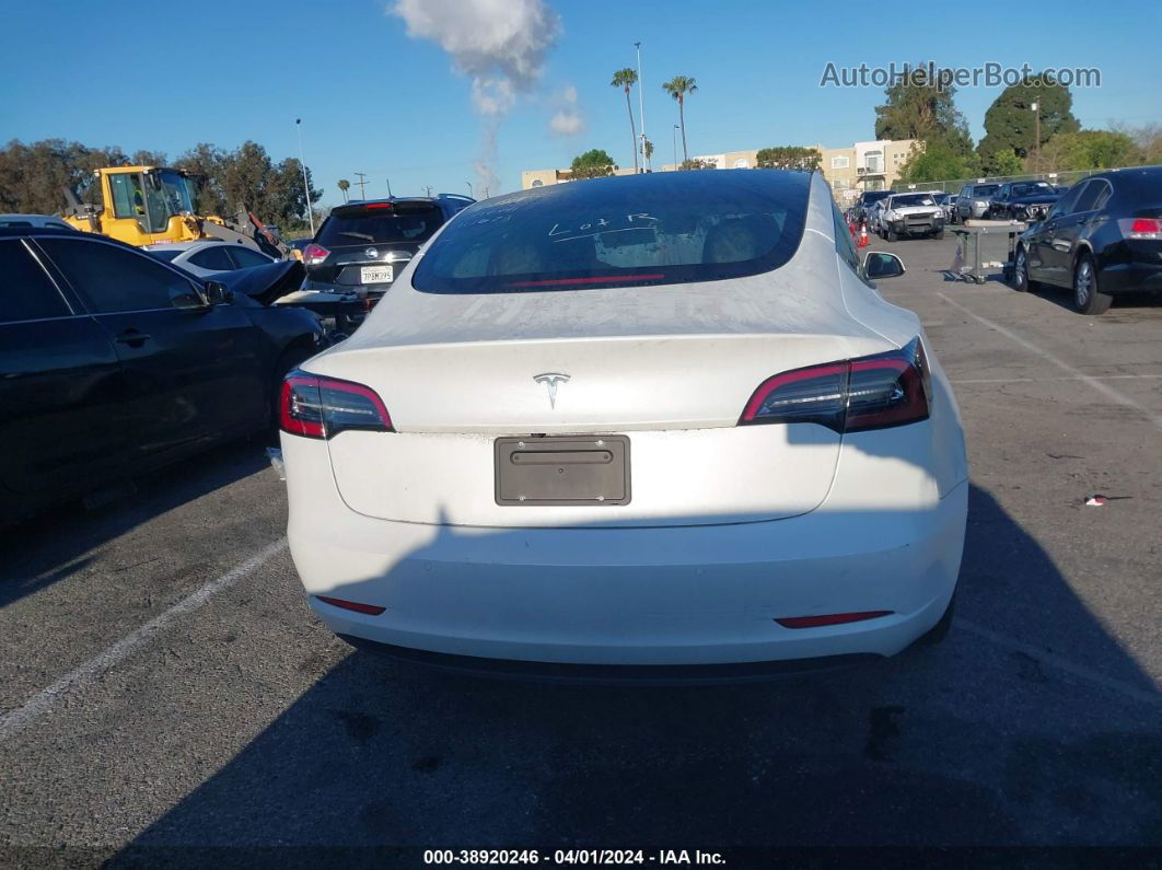 2021 Tesla Model 3 Standard Range Plus Rear-wheel Drive White vin: 5YJ3E1EA4MF992530