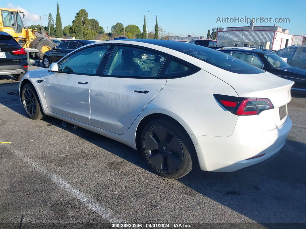 2021 Tesla Model 3 Standard Range Plus Rear-wheel Drive White vin: 5YJ3E1EA4MF992530