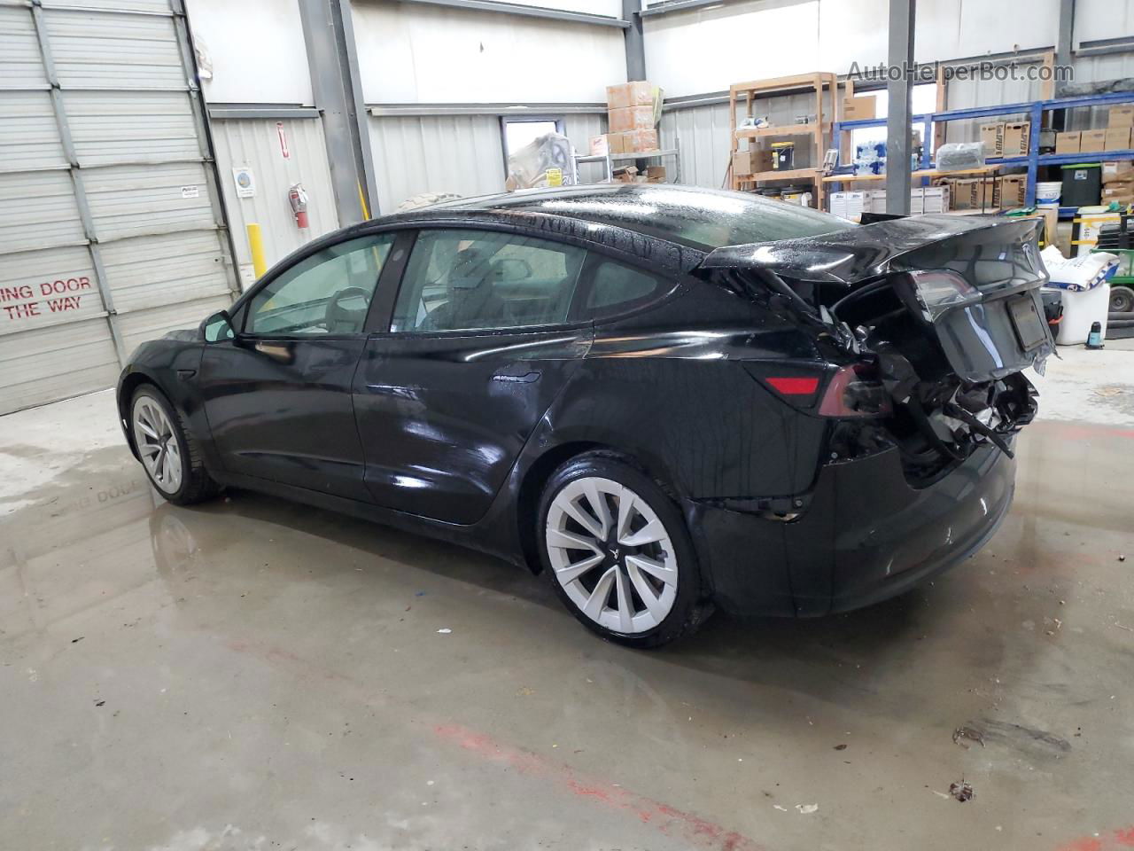 2022 Tesla Model 3  Black vin: 5YJ3E1EA4NF188634