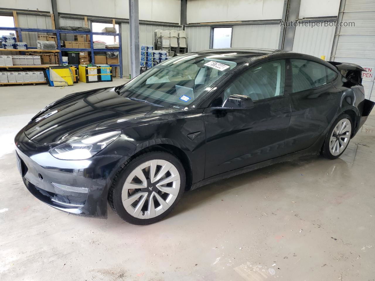 2022 Tesla Model 3  Black vin: 5YJ3E1EA4NF188634