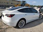 2022 Tesla Model 3  White vin: 5YJ3E1EA4NF342663