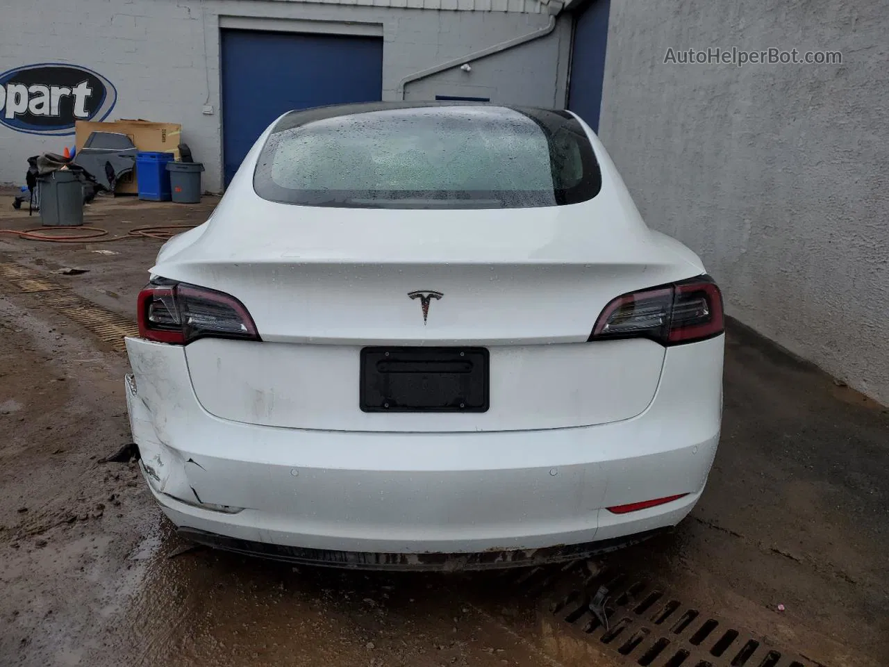 2022 Tesla Model 3  White vin: 5YJ3E1EA4NF369801